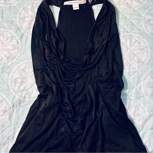 DVF Black Scoop Neck Tank Top